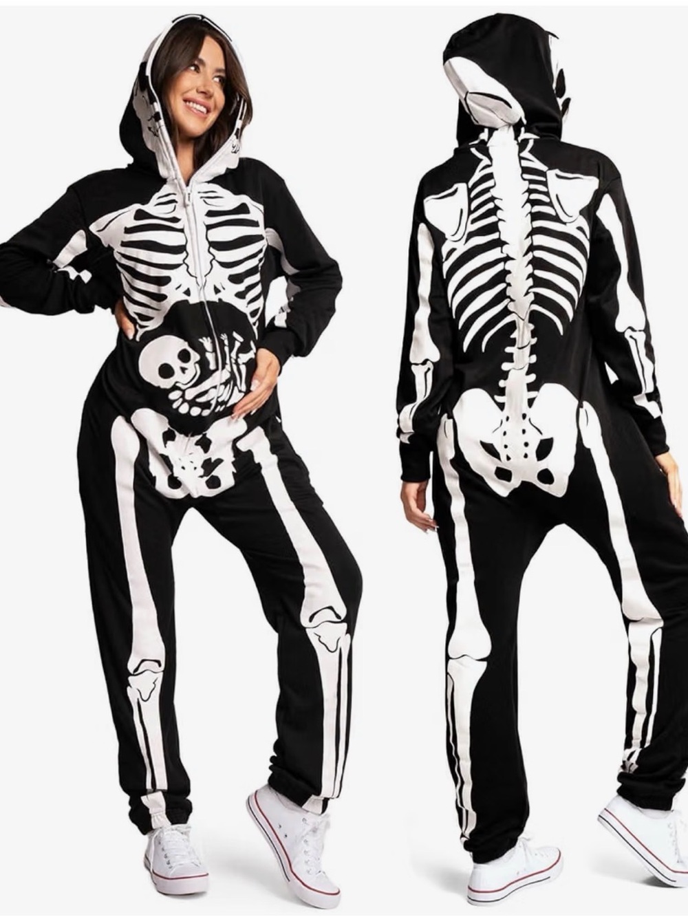 Tipsy Elves Skeleton Halloween Jumpsuit Costume for Women